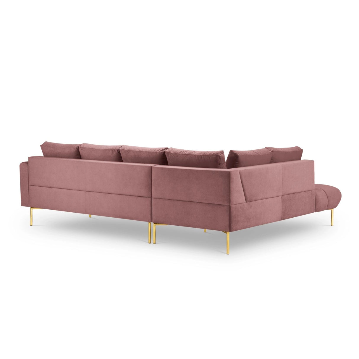 Hastings 5-Sitzer Ecksofa, Linke Seite, aus Samt in Rosa (Fancy 63), 301x216x75 cm von Cosmopolitan Design – Bild 5