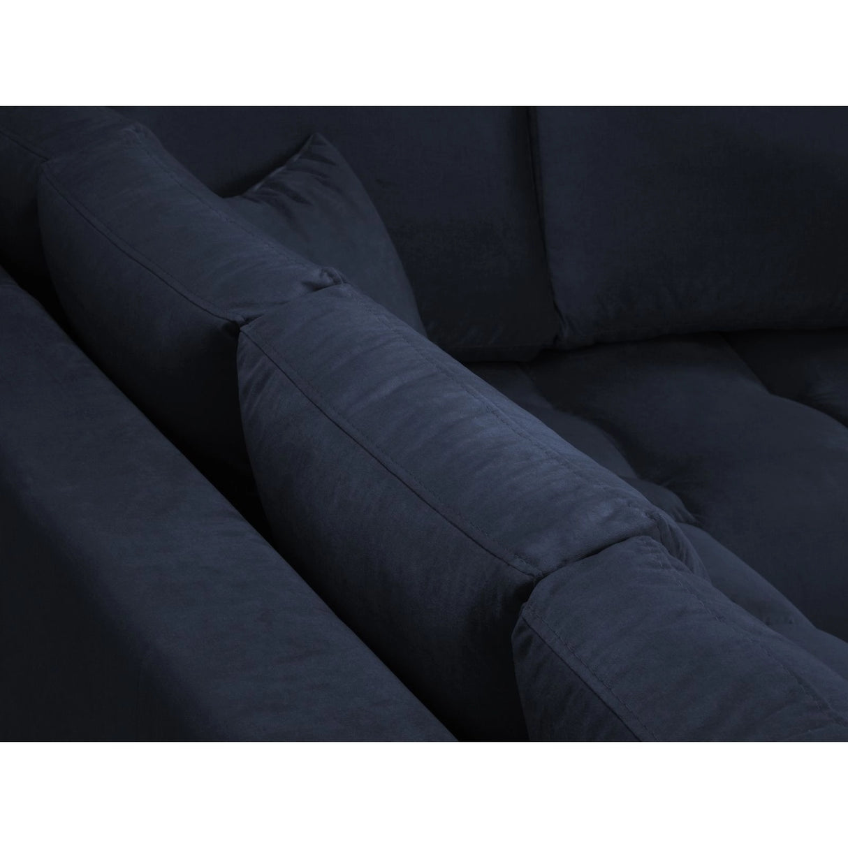 Hastings 5-Sitzer Ecksofa, Rechte Seite, aus Samt, 301x216x75 cm von Cosmopolitan Design – Bild 7