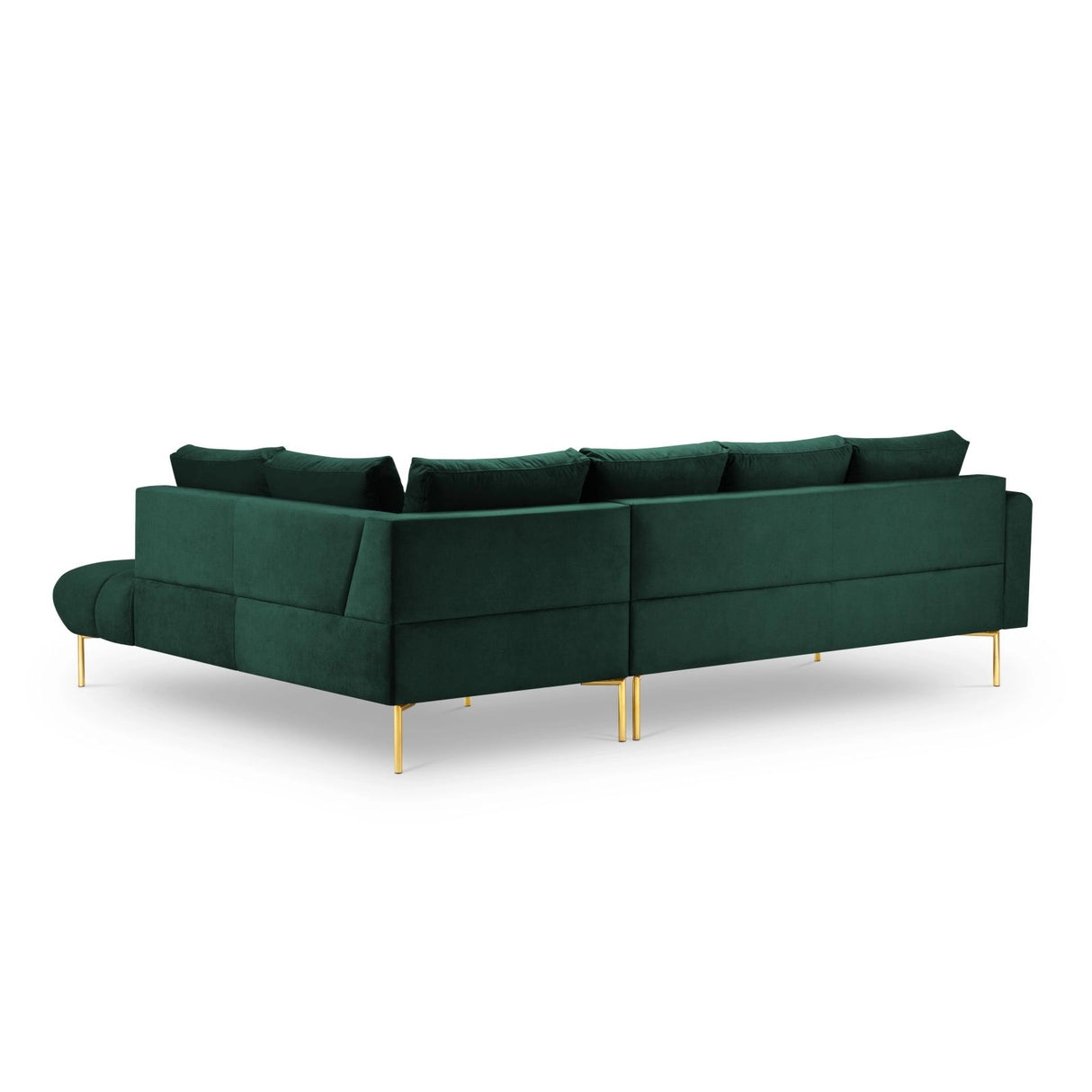 Hastings 5-Sitzer Ecksofa, Rechte Seite, aus Samt in Flaschengrün (Fancy 39), 301x216x75 cm von Cosmopolitan Design – Bild 5