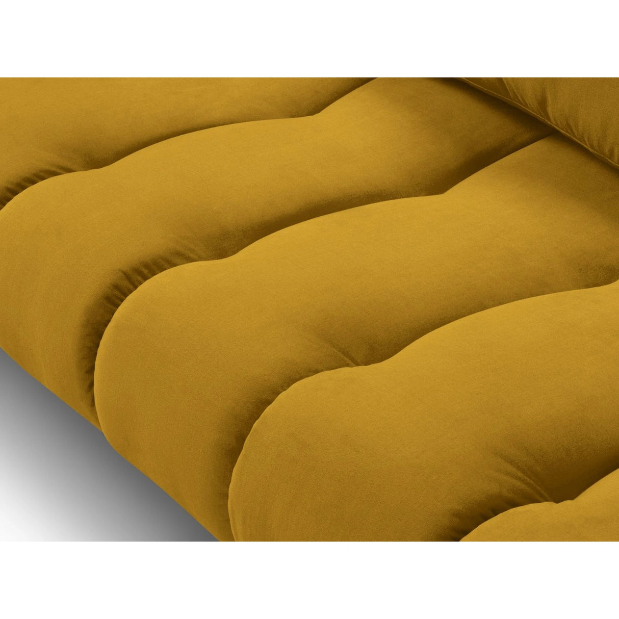 Hastings 5-Sitzer Ecksofa, Rechte Seite, aus Samt in Gelb (Fancy 48), 301x216x75 cm von Cosmopolitan Design – Bild 6