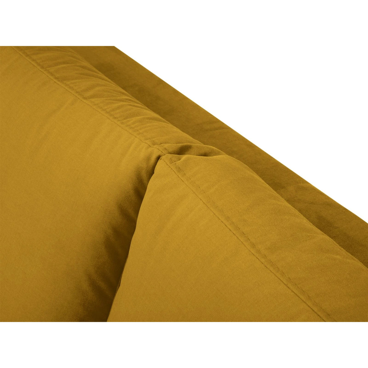 Hastings 5-Sitzer Ecksofa, Rechte Seite, aus Samt in Gelb (Fancy 48), 301x216x75 cm von Cosmopolitan Design – Bild 8