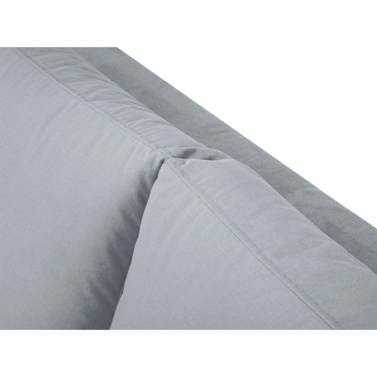 Hastings 5-Sitzer Ecksofa, Rechte Seite, aus Samt in Hellblau (Fancy 85), 301x216x75 cm von Cosmopolitan Design – Bild 8