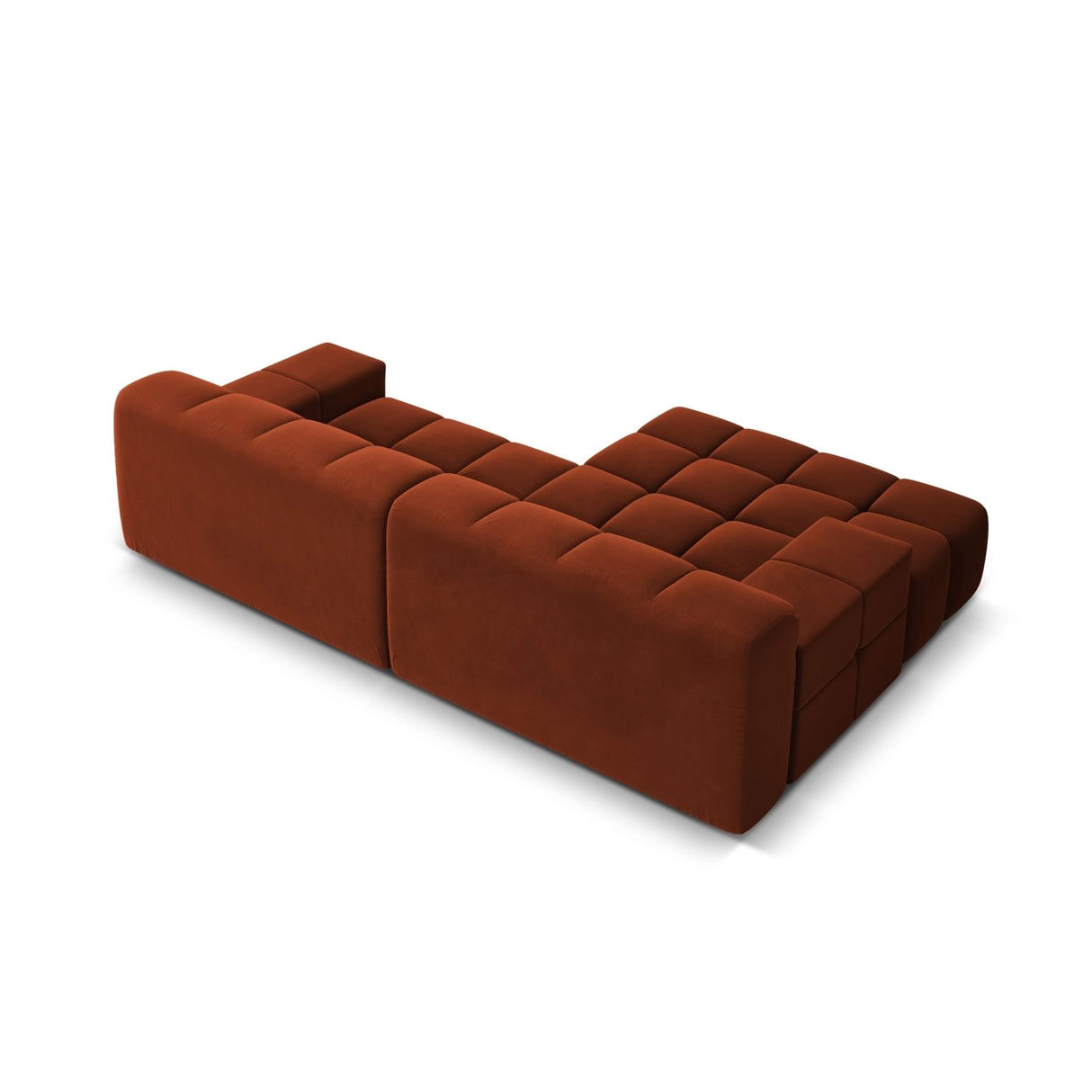 Hawaii 2-Sitzer Ecksofa, Linke Seite, aus Samt in Auburn (Magic Velvet 2285), 240x160 cm von Cosmopolitan Design – Bild 5
