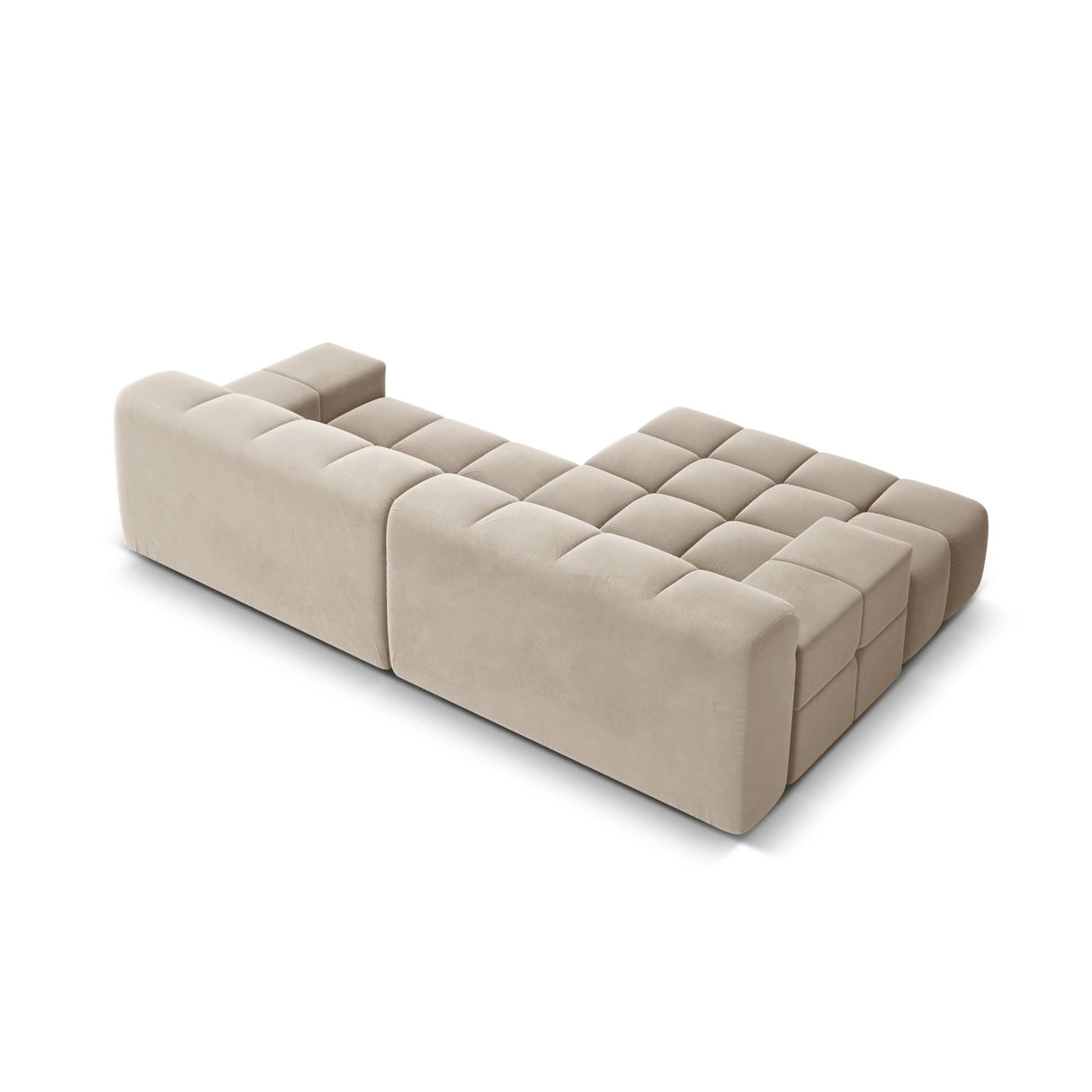 Hawaii 2-Sitzer Ecksofa, Linke Seite, aus Samt oder Strukturstoff, 240x160 cm von Cosmopolitan Design – Bild 5