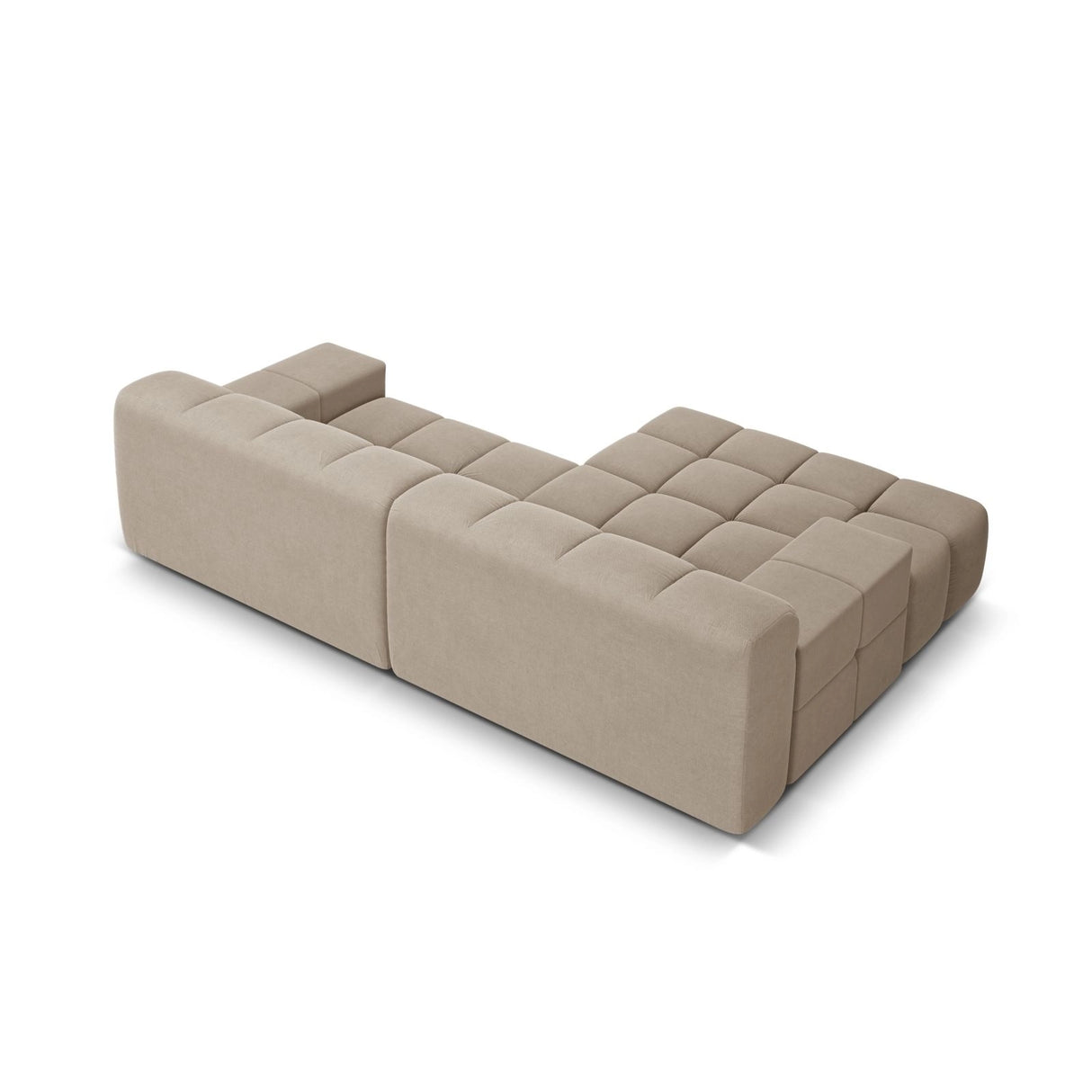 Hawaii 2-Sitzer Ecksofa, Linke Seite, aus Strukturierter Stoff in Cappuccino (Moly 11), 240x160 cm von Cosmopolitan Design – Bild 5