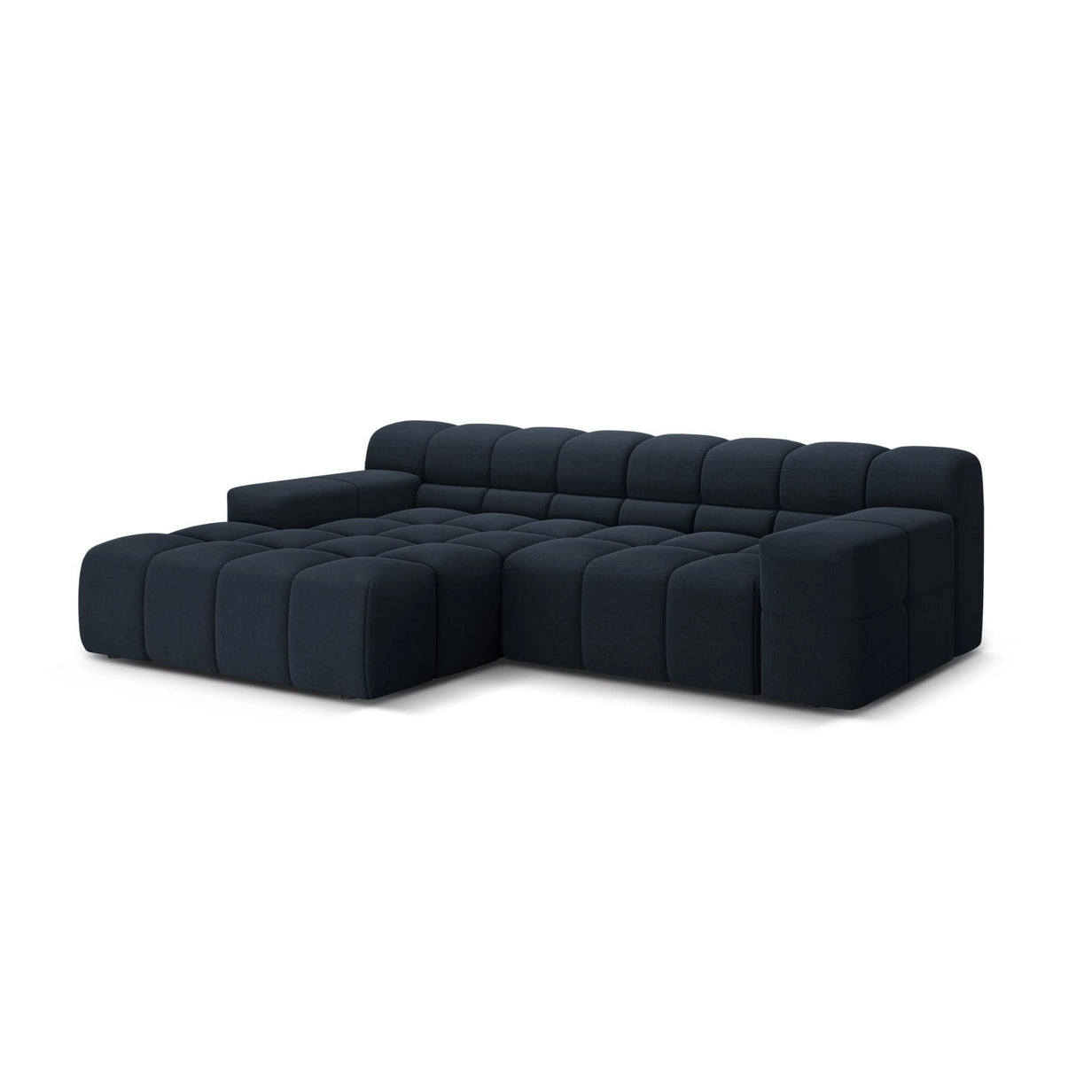 Hawaii 2-Sitzer Ecksofa, Linke Seite, aus Strukturierter Stoff in Königsblau (Moly 79), 240x160 cm von Cosmopolitan Design – Bild 4