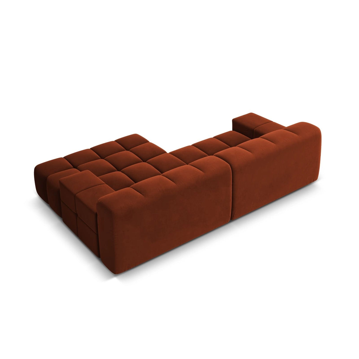 Hawaii 2-Sitzer Ecksofa, Rechte Seite, aus Samt in Auburn (Magic Velvet 2285), 240x160 cm von Cosmopolitan Design – Bild 5