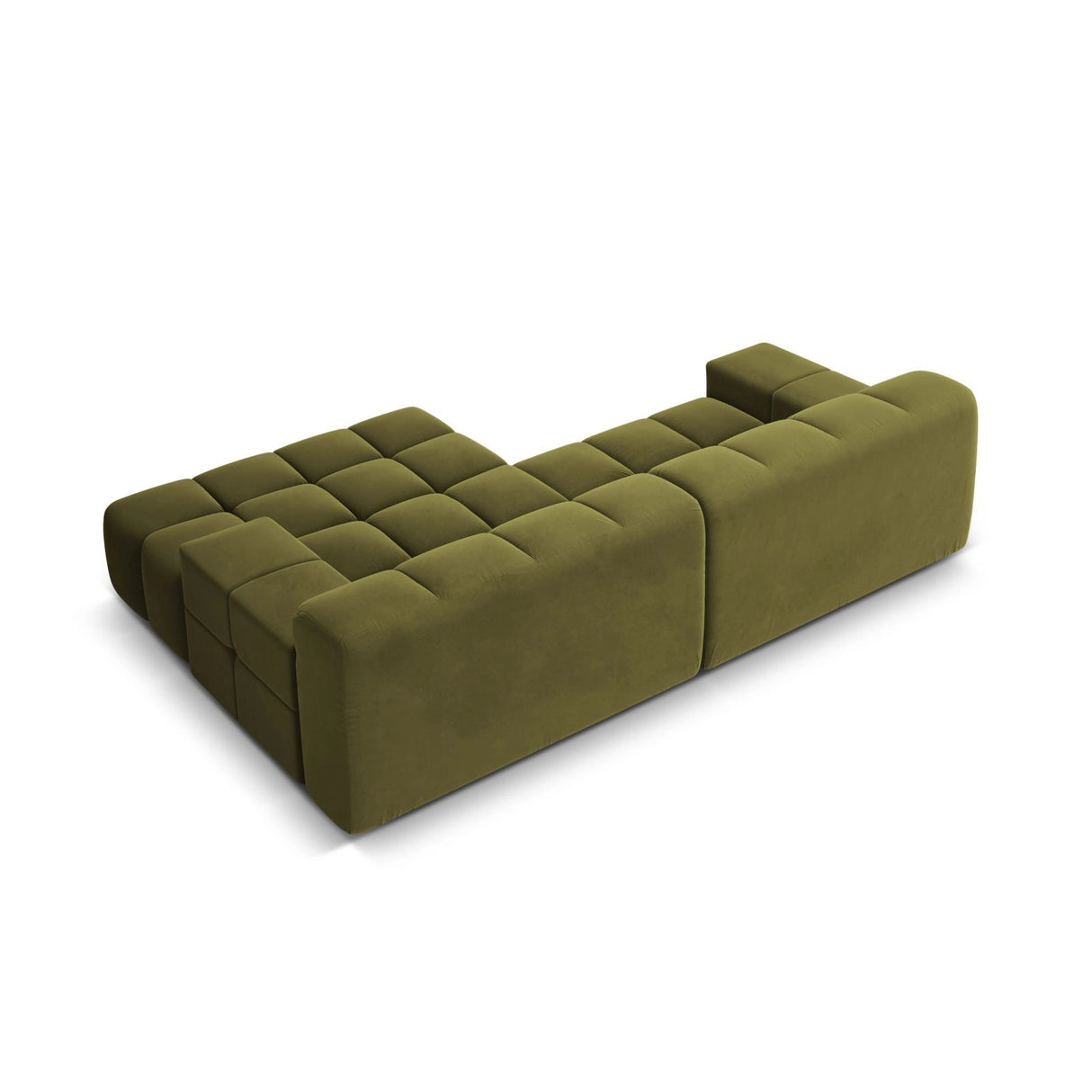 Hawaii 2-Sitzer Ecksofa, Rechte Seite, aus Samt in Pistazie (Magic Velvet 2294), 240x160 cm von Cosmopolitan Design – Bild 5