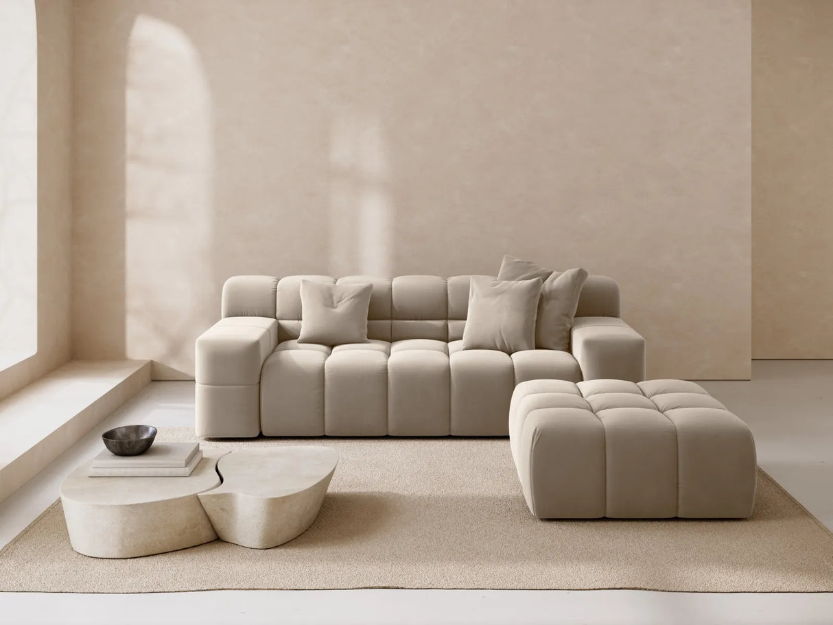 Hawaii 2-Sitzer Sofa aus Samt oder Strukturstoff, 210x100x75 cm von Cosmopolitan Design – Bild 2