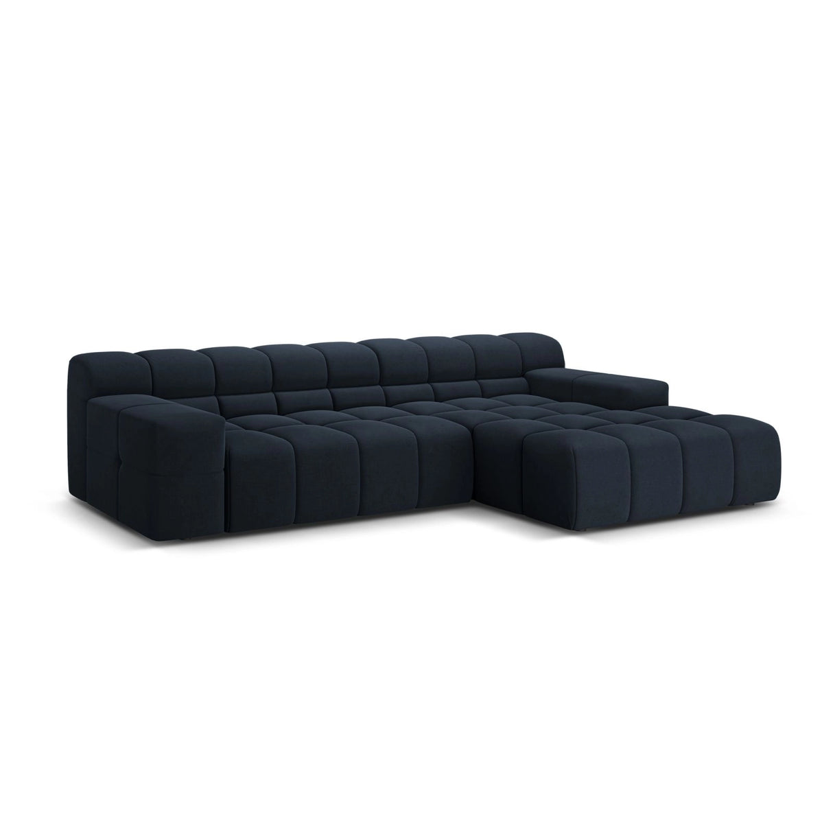 Hawaii 3-Sitzer Ecksofa, Rechte Seite, aus Strukturierter Stoff in Königsblau (Moly 79), 270x160x75 cm von Cosmopolitan Design – Bild 4