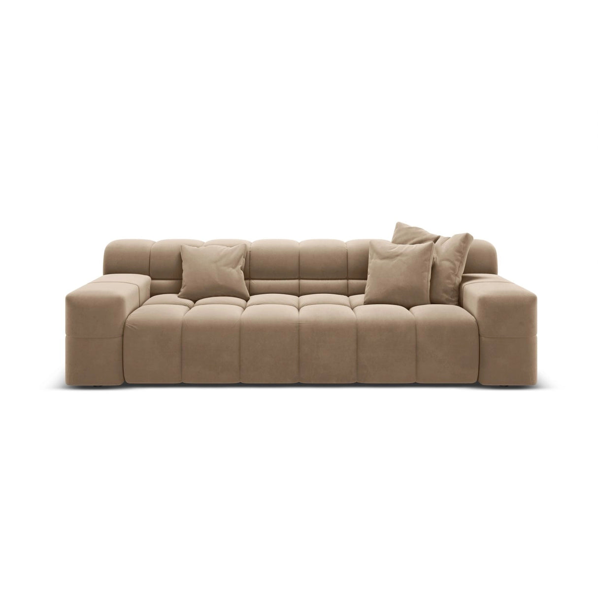 Hawaii 3-Sitzer Sofa aus Samt in Cappuccino (Magic Velvet 2284), 240x100x75 cm von Cosmopolitan Design – Bild 1