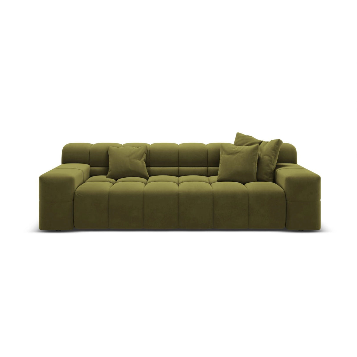 Hawaii 3-Sitzer Sofa aus Samt in Pistazie (Magic Velvet 2294), 240x100x75 cm von Cosmopolitan Design – Bild 1
