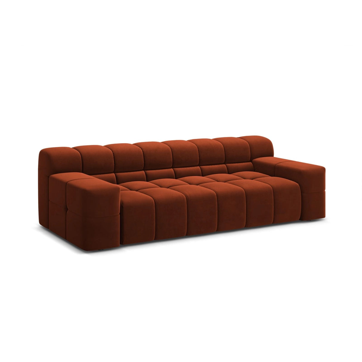 Hawaii 3-Sitzer Sofa aus Samt in Rotbraun (Magic Velvet 2285), 240x100x75 cm von Cosmopolitan Design – Bild 4