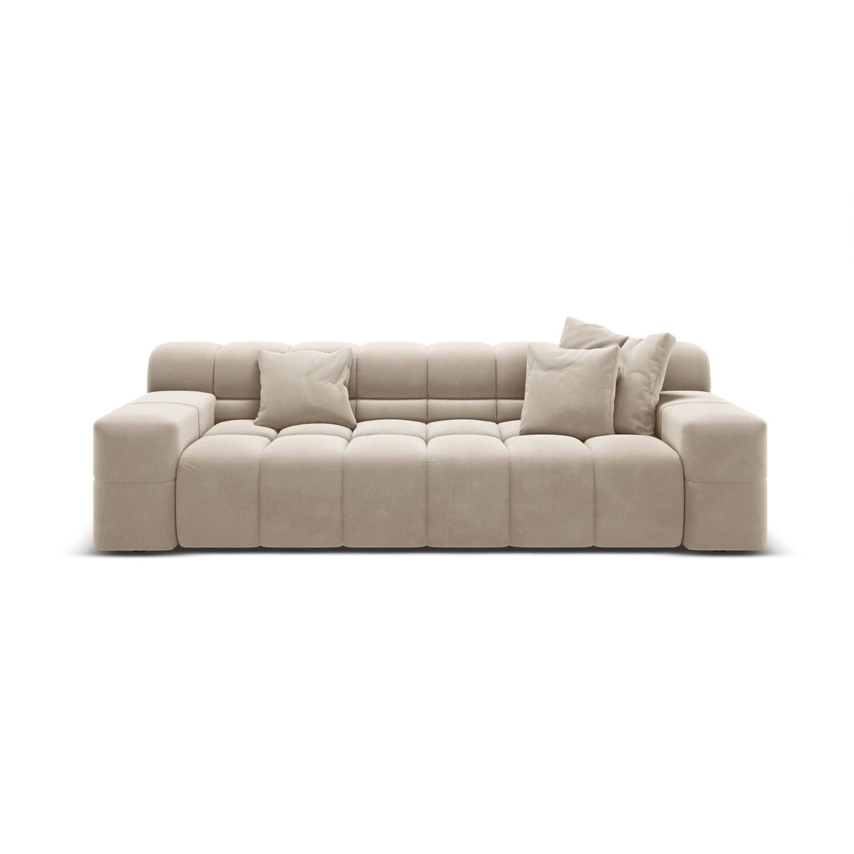 Hawaii 3-Sitzer Sofa aus Samt oder Strukturstoff, 240x100x75 cm von Cosmopolitan Design – Bild 1