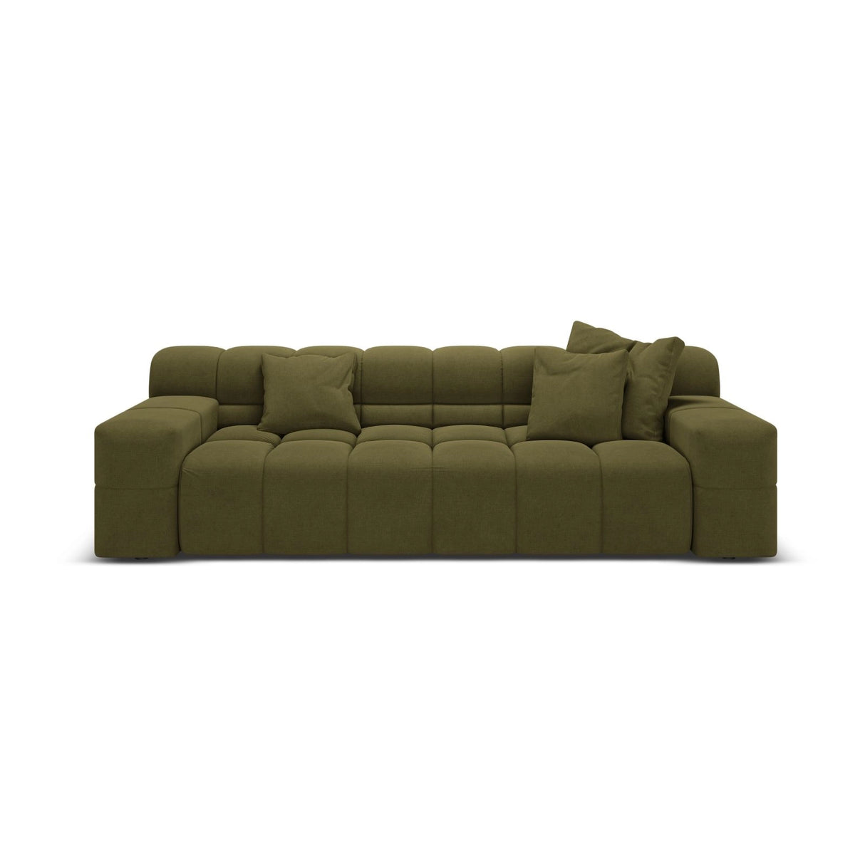 Hawaii 3-Sitzer Sofa aus Strukturierter Stoff in Grün (Moly 38), 240x100x75 cm von Cosmopolitan Design – Bild 1