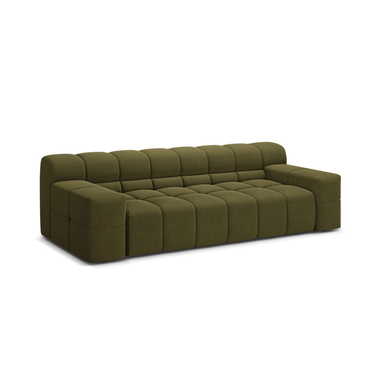 Hawaii 3-Sitzer Sofa aus Strukturierter Stoff in Grün (Moly 38), 240x100x75 cm von Cosmopolitan Design – Bild 4