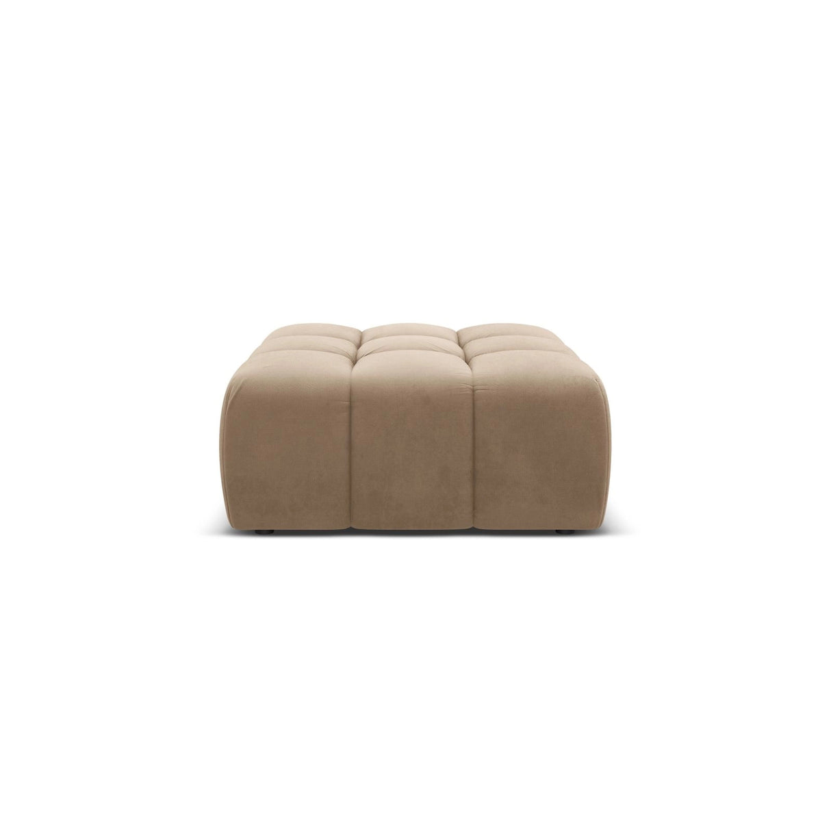 Hawaii Pouf aus Samt in Cappuccino (Magic Velvet 2284), 90x100x38 cm von Cosmopolitan Design – Bild 1