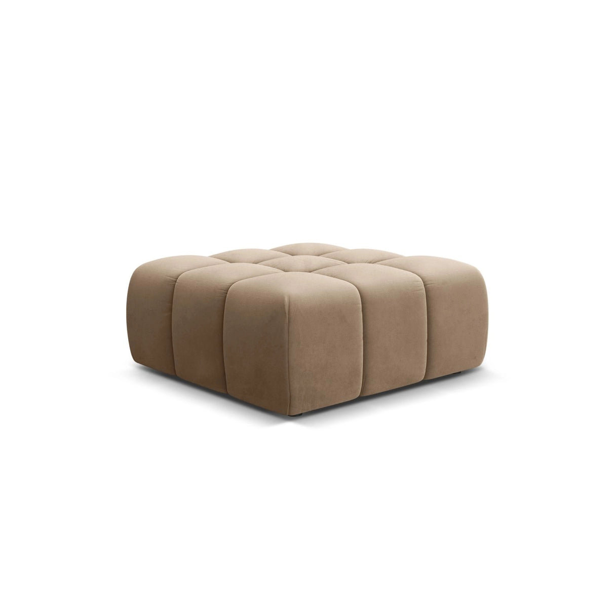 Hawaii Pouf aus Samt in Cappuccino (Magic Velvet 2284), 90x100x38 cm von Cosmopolitan Design – Bild 4