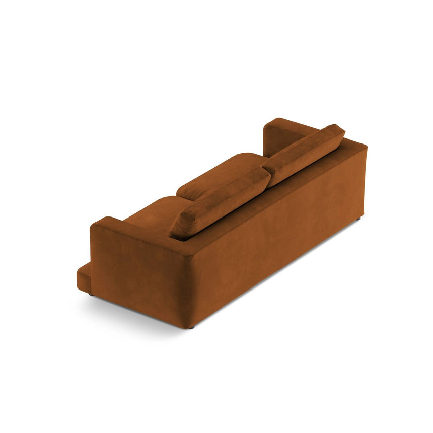Ibiza 3-Sitzer Sofa aus Samt in Terrakotta (Riviera 56), 210x105x86 cm von Cosmopolitan Design – Bild 5