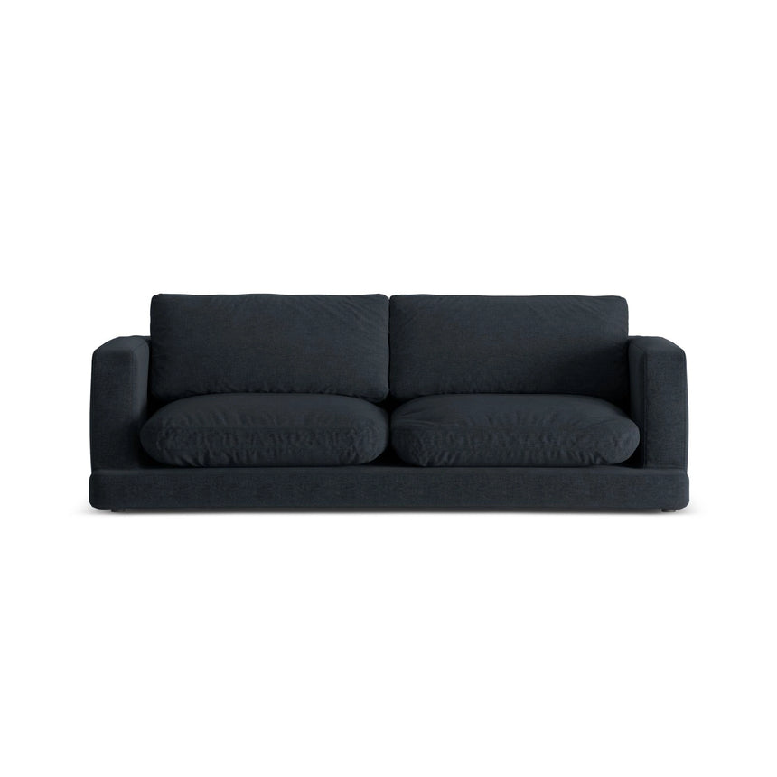 Ibiza 3-Sitzer Sofa aus Strukturierter Stoff in Schwarz (Wind 99), 210x105x86 cm von Cosmopolitan Design – Bild 1