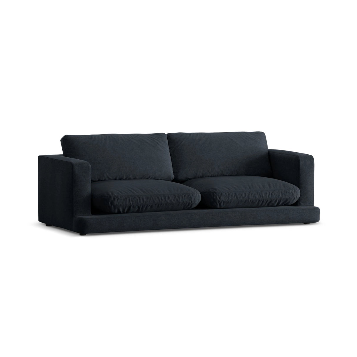 Ibiza 3-Sitzer Sofa aus Strukturierter Stoff in Schwarz (Wind 99), 210x105x86 cm von Cosmopolitan Design – Bild 4