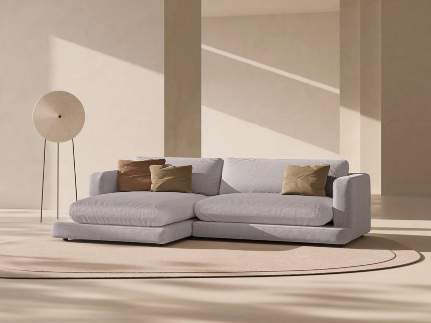 Ibiza 4-Sitzer Ecksofa, Linke Seite, aus Strukturierter Stoff in Warmes Grau (Wind 82), 270x170x86 cm von Cosmopolitan Design – Bild 2