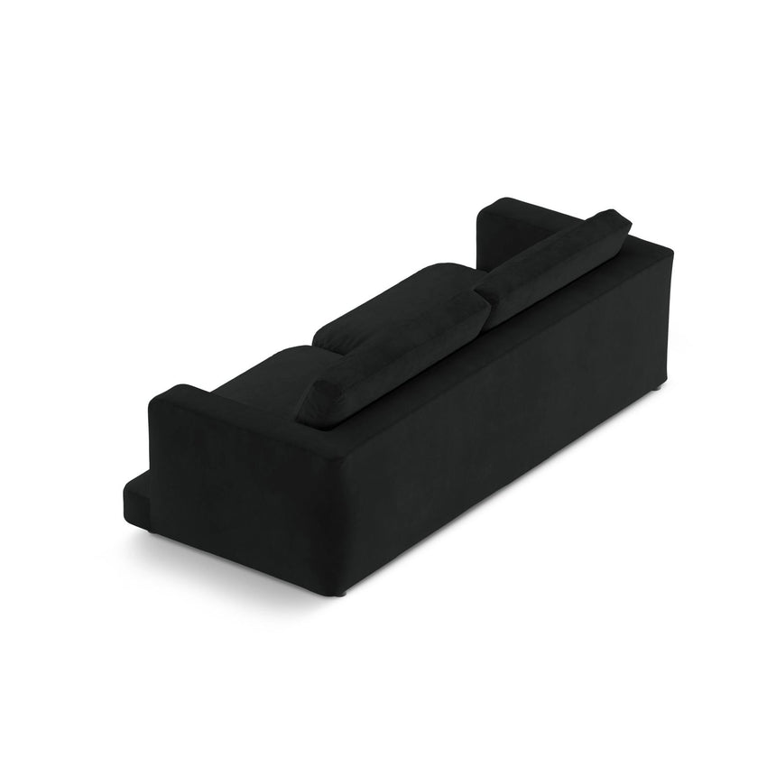 Ibiza 4-Sitzer Sofa aus Samt in Schwarz (Riviera 100), 240x105x86 cm von Cosmopolitan Design – Bild 5