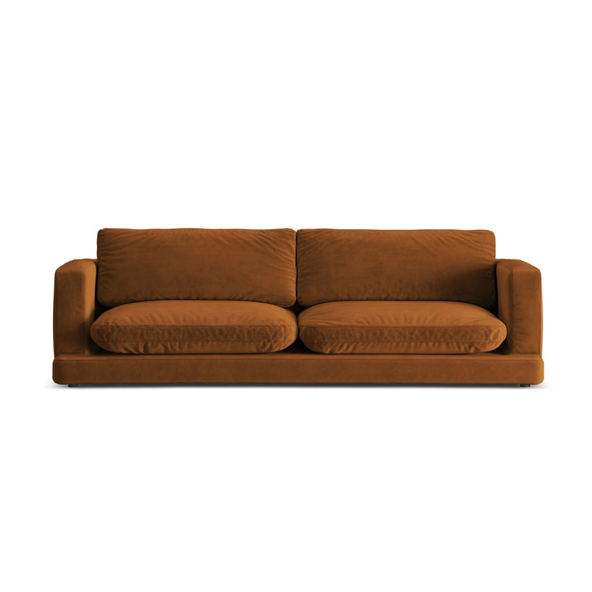 Ibiza 4-Sitzer Sofa aus Samt in Terrakotta (Riviera 56), 240x105x86 cm von Cosmopolitan Design – Bild 1