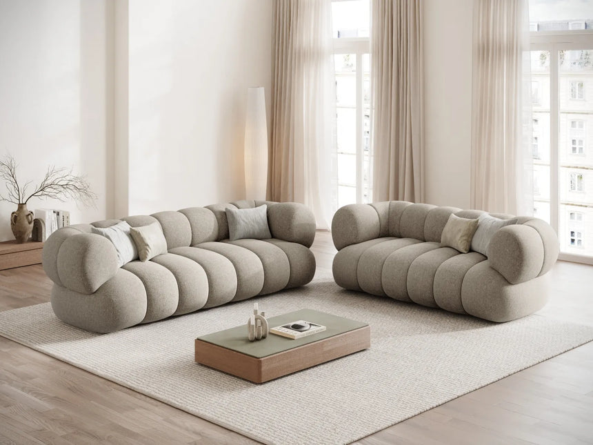 Koge 2-Sitzer Sofa aus Chenille in Dunkelbeige (Eden 4 Beige), 180x95 cm von Cosmopolitan Design – Bild 2
