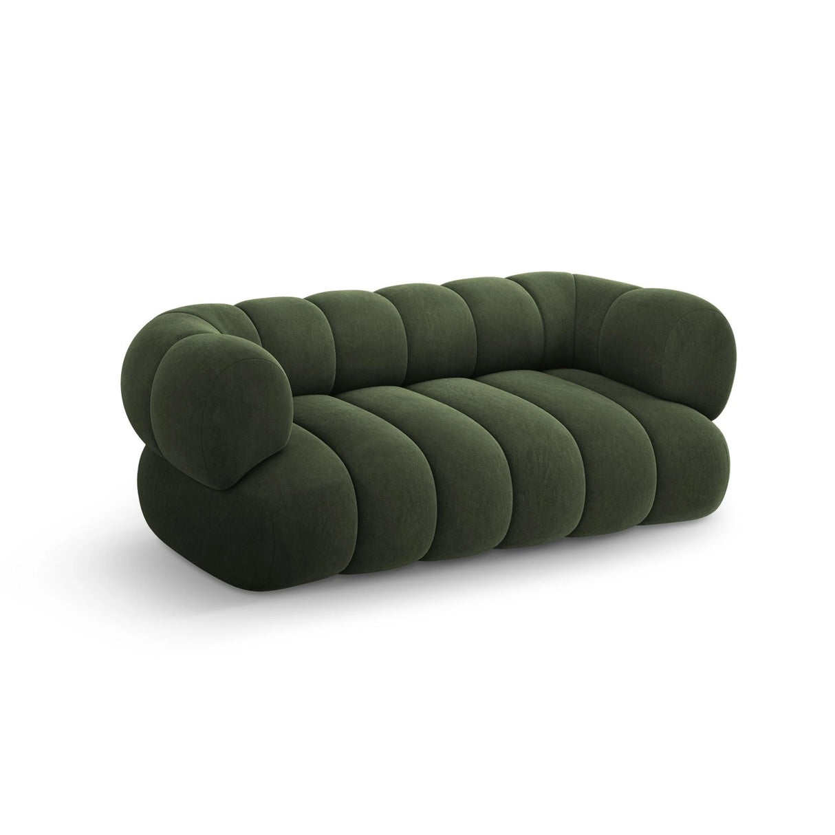 Koge 2-Sitzer Sofa aus Samt in Grün (Vogue 11), 180x95 cm von Cosmopolitan Design – Bild 4