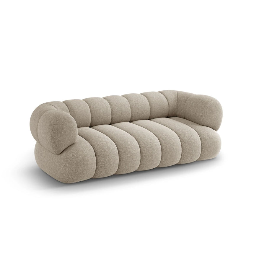 Koge 3-Sitzer Sofa aus Chenille in Dunkelbeige (Eden 4 Beige), 210x95x70 cm von Cosmopolitan Design – Bild 4