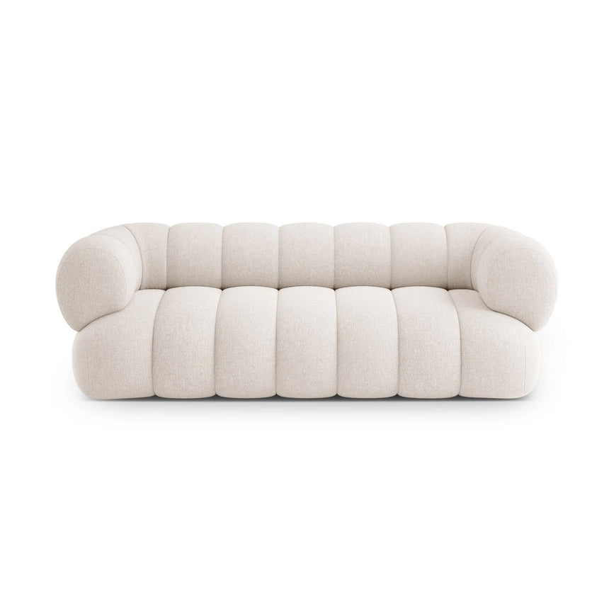 Koge 3-Sitzer Sofa aus Chenille in Hellbeige (Eden 2 Pearl), 210x95x70 cm von Cosmopolitan Design – Bild 1
