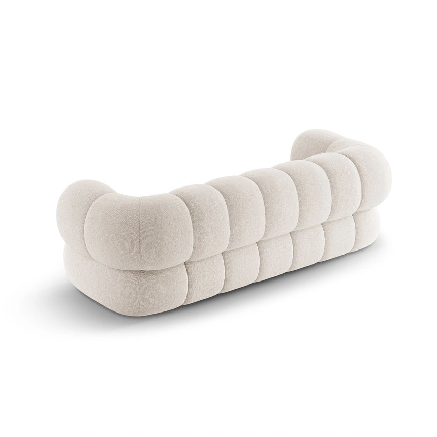 Koge 3-Sitzer Sofa aus Chenille in Hellbeige (Eden 2 Pearl), 210x95x70 cm von Cosmopolitan Design – Bild 5