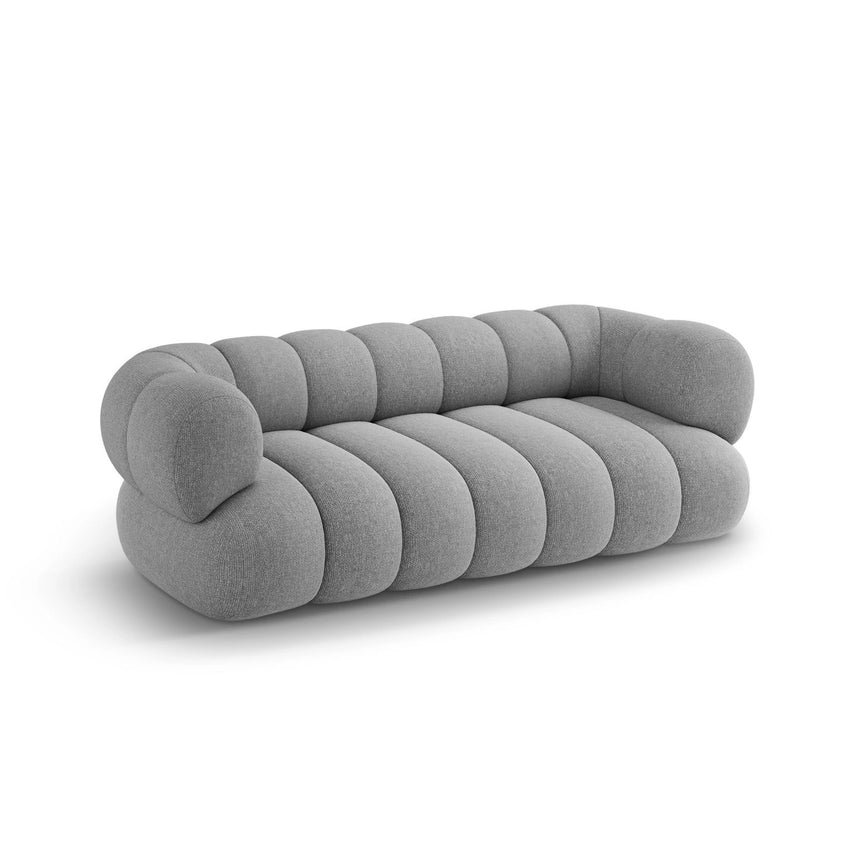 Koge 3-Sitzer Sofa aus Chenille in Hellgrau (Eden 18 Grey), 210x95x70 cm von Cosmopolitan Design – Bild 4