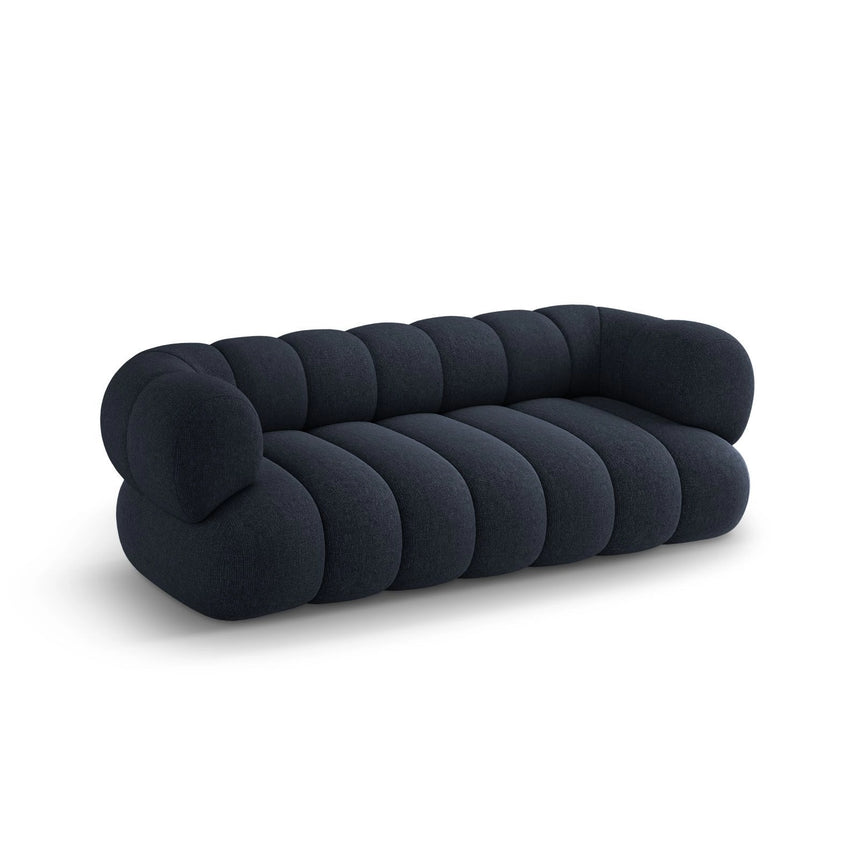 Koge 3-Sitzer Sofa aus Chenille in Marineblau (Eden 16 Deep Blue), 210x95x70 cm von Cosmopolitan Design – Bild 4