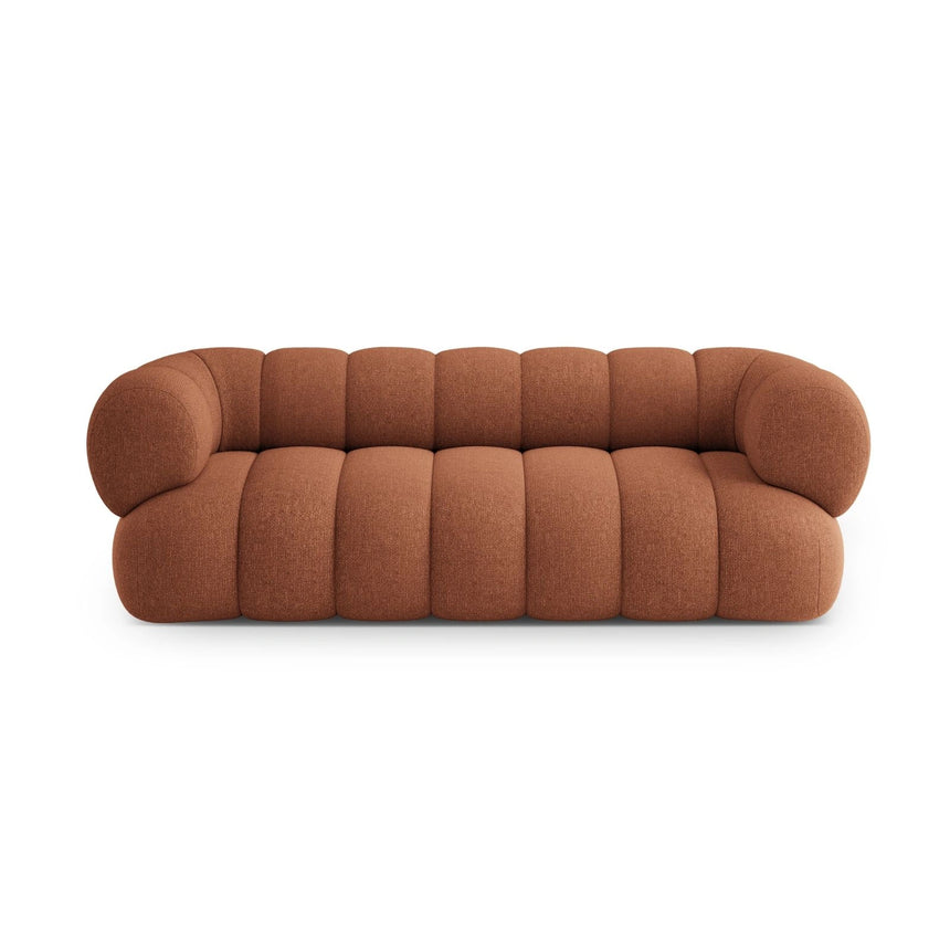 Koge 3-Sitzer Sofa aus Chenille in Ziegelstein (Eden 10 Terra), 210x95x70 cm von Cosmopolitan Design – Bild 1