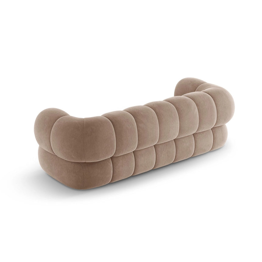 Koge 3-Sitzer Sofa aus Samt in Dunkelbeige (Vogue 3), 210x95x70 cm von Cosmopolitan Design – Bild 5