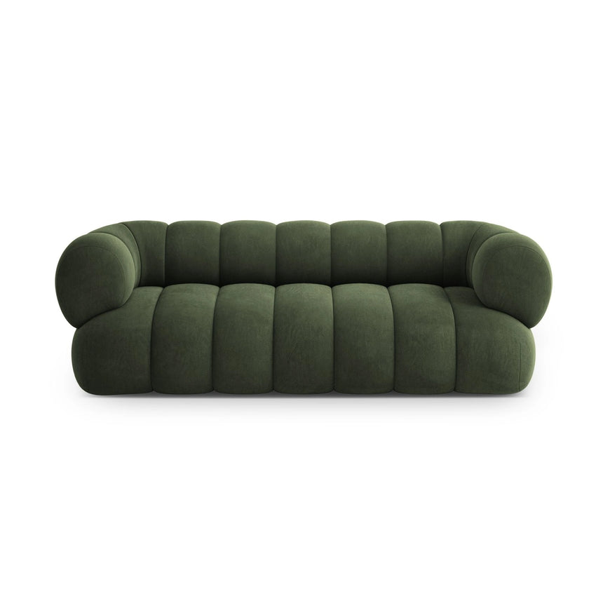 Koge 3-Sitzer Sofa aus Samt in Grün (Vogue 11), 210x95x70 cm von Cosmopolitan Design – Bild 1