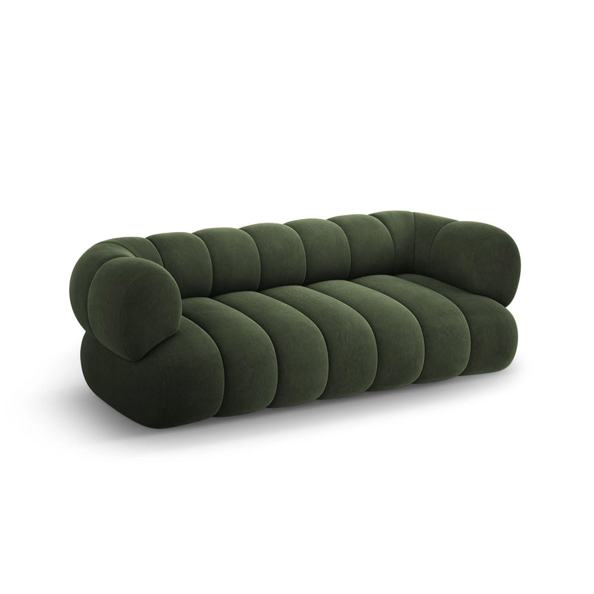 Koge 3-Sitzer Sofa aus Samt in Grün (Vogue 11), 210x95x70 cm von Cosmopolitan Design – Bild 4