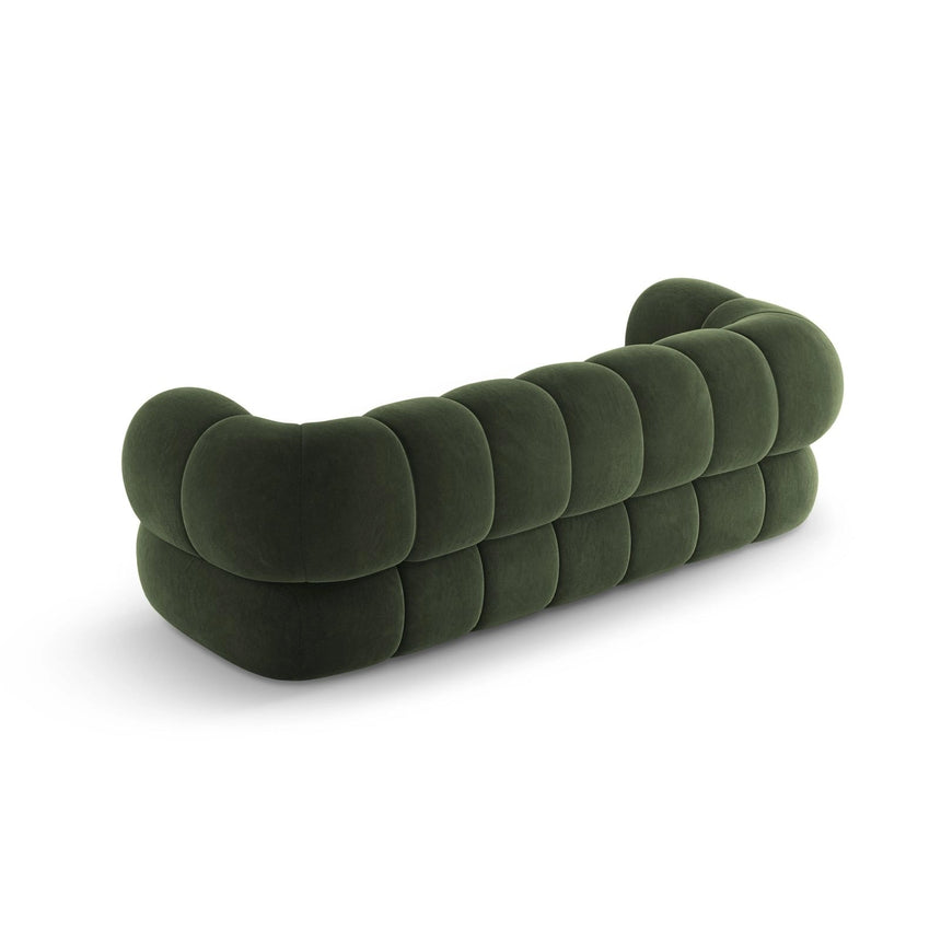 Koge 3-Sitzer Sofa aus Samt in Grün (Vogue 11), 210x95x70 cm von Cosmopolitan Design – Bild 5