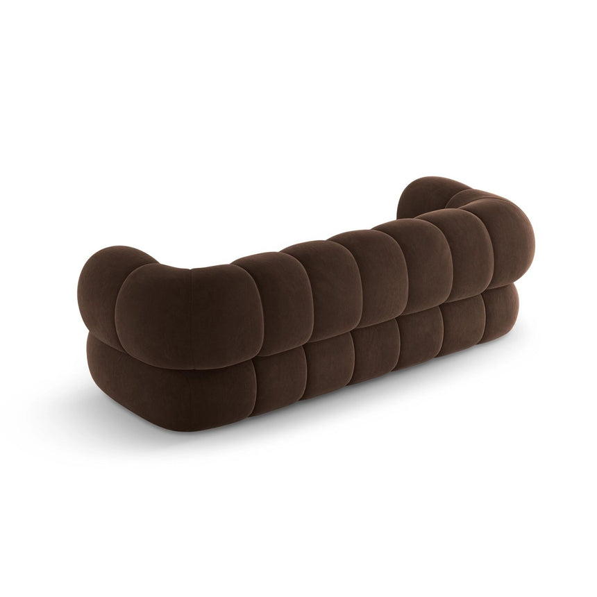Koge 3-Sitzer Sofa aus Samt in Schokolade (Vogue 6), 210x95x70 cm von Cosmopolitan Design – Bild 5
