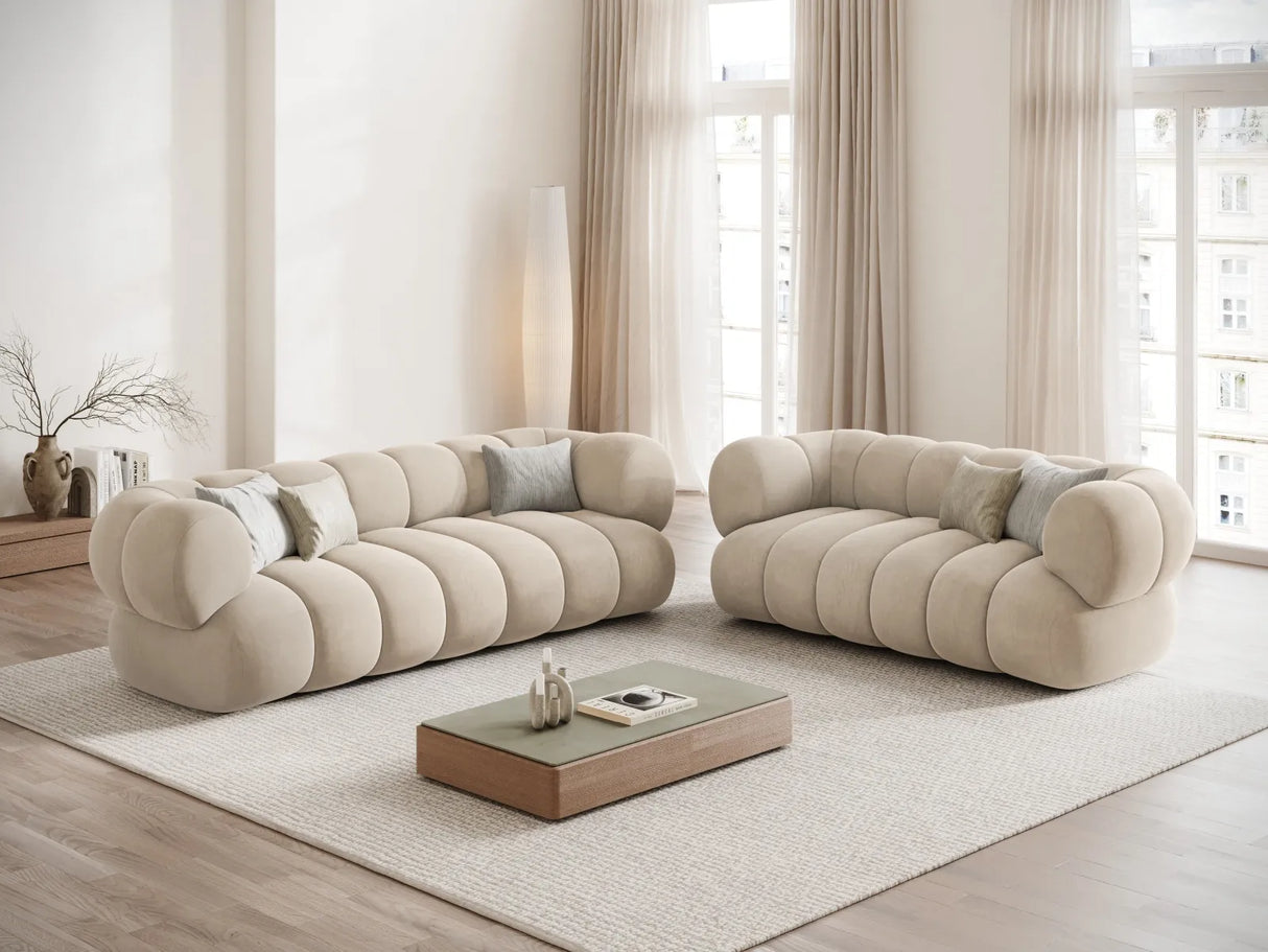 Koge 3-Sitzer Sofa aus Samt oder Chenille, 210x95x70 cm von Cosmopolitan Design – Bild 2