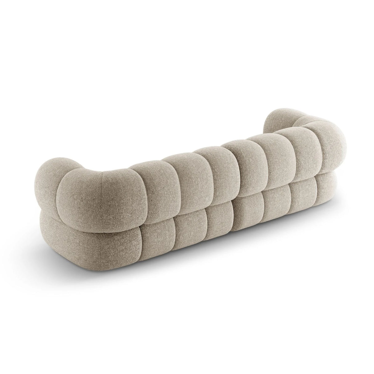 Koge 4-Sitzer Sofa aus Chenille in Dunkelbeige (Eden 4 Beige), 240x95x70 cm von Cosmopolitan Design – Bild 5