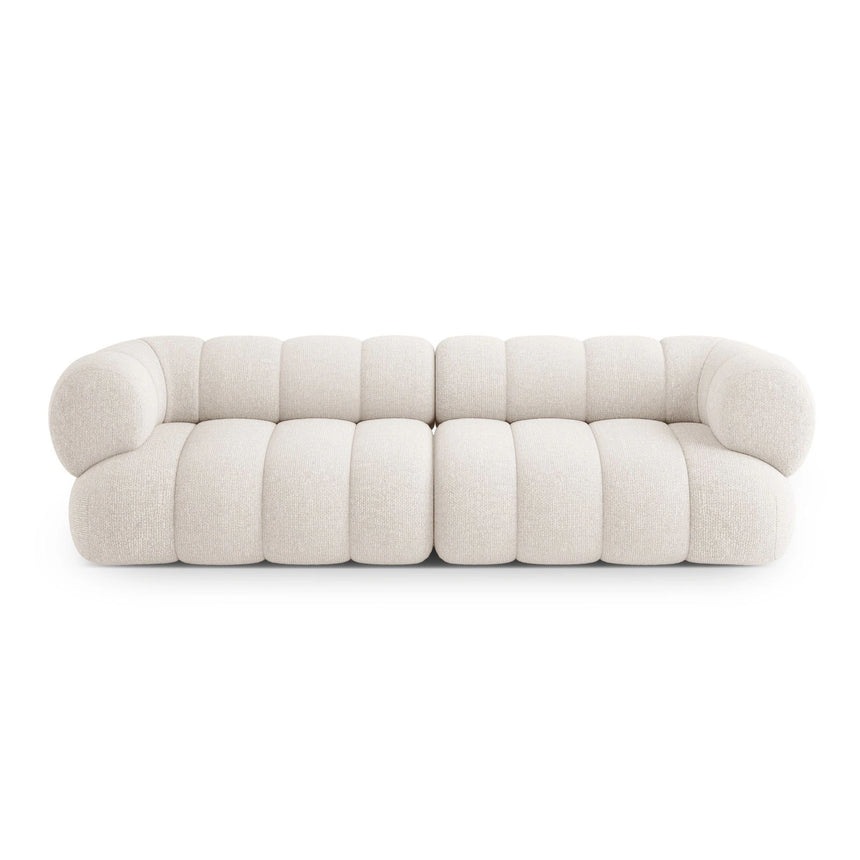 Koge 4-Sitzer Sofa aus Chenille in Hellbeige (Eden 2 Pearl), 240x95x70 cm von Cosmopolitan Design – Bild 1