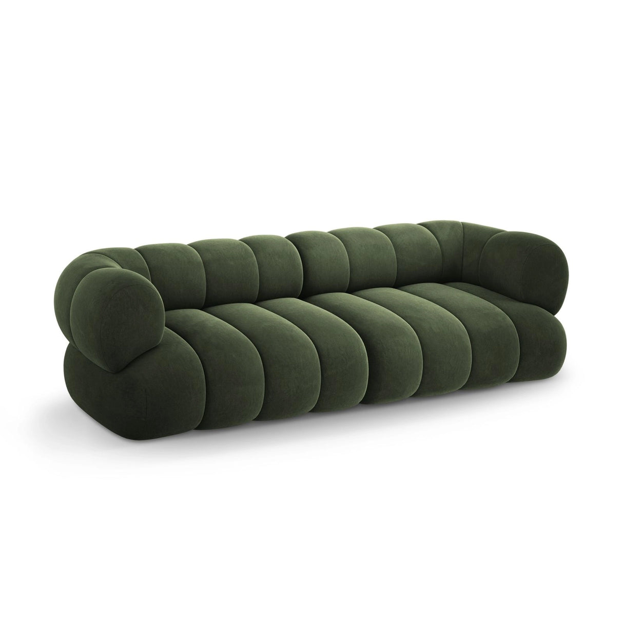 Koge 4-Sitzer Sofa aus Samt in Grün (Vogue 11), 240x95x70 cm von Cosmopolitan Design – Bild 4