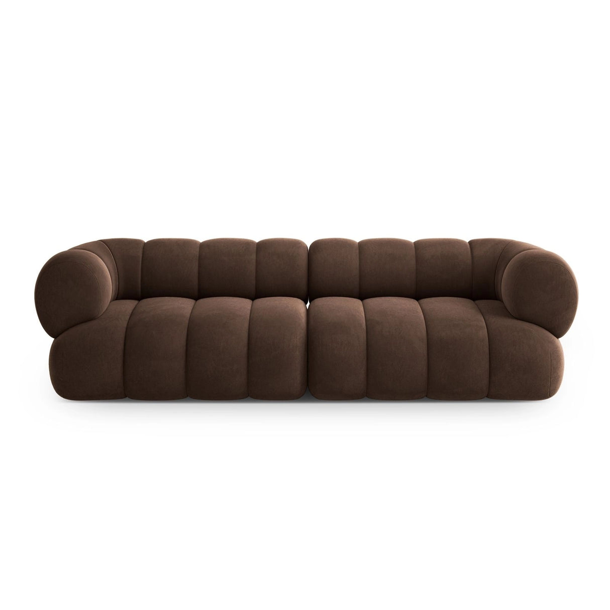 Koge 4-Sitzer Sofa aus Samt in Schokolade (Vogue 6), 240x95x70 cm von Cosmopolitan Design – Bild 1