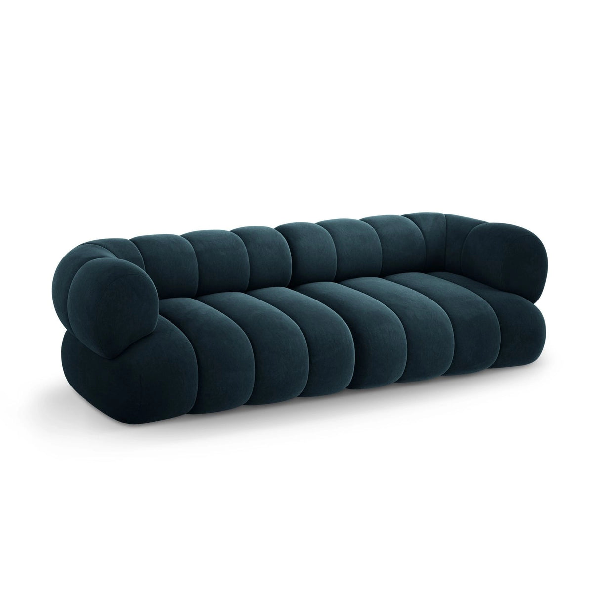 Koge 4-Sitzer Sofa aus Samt in Tiefes Petrol (Vogue 13), 240x95x70 cm von Cosmopolitan Design – Bild 4