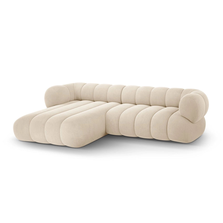 Koge 5-Sitzer Ecksofa, Linke Seite, aus Samt, 270x165x70 cm von Cosmopolitan Design – Bild 4