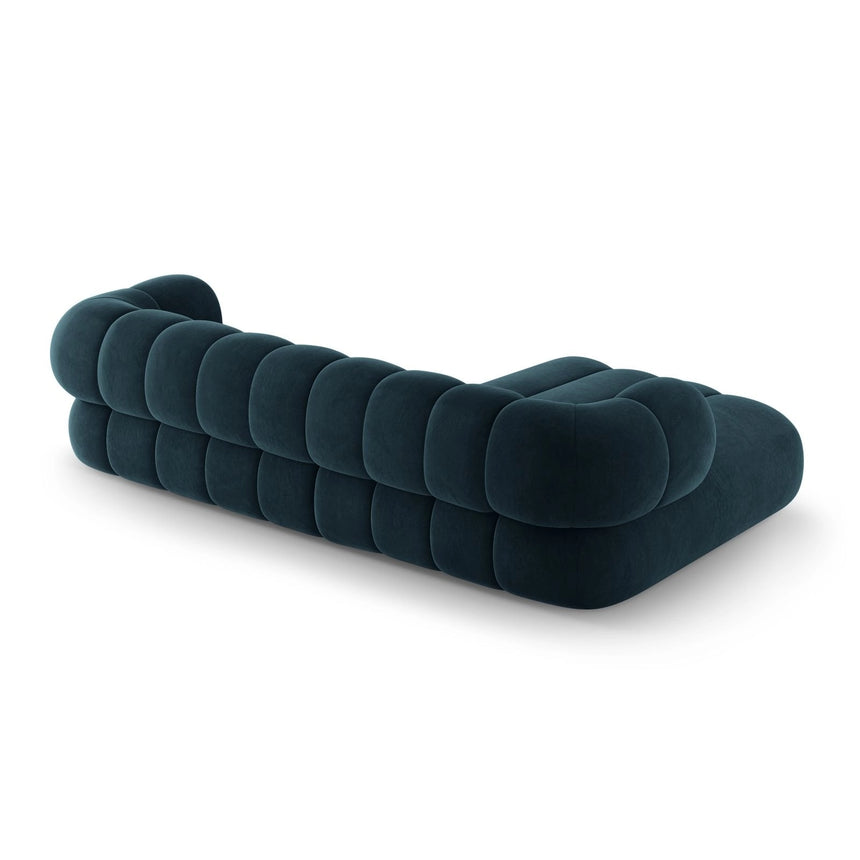 Koge 5-Sitzer Ecksofa, Linke Seite, aus Samt in Tiefes Petrol (Vogue 13), 270x165x70 cm von Cosmopolitan Design – Bild 6