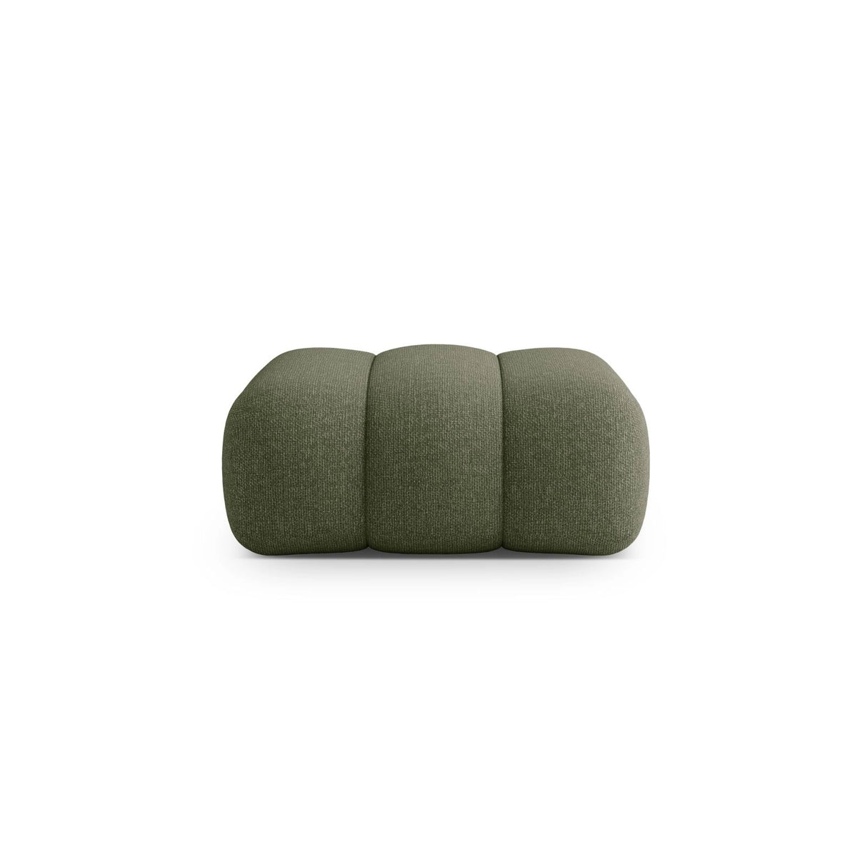 Koge Pouf aus Chenille in Grün (Eden 12 Olive), 95x95x40 cm von Cosmopolitan Design – Bild 1